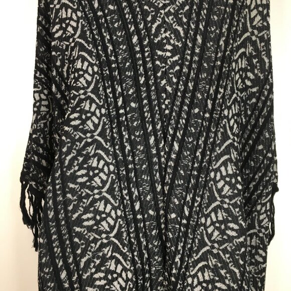 Free People Open Front Fringe Short Sleeve Kimono Cardigan Size  XS - Picture 12 of 16